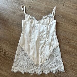 Kourtney Kardashian Wedding Lace Corset Dress